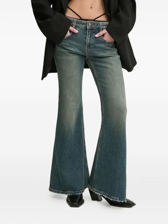 Miss Sixty Jeans svasati con orlo sfrangiato - Blu