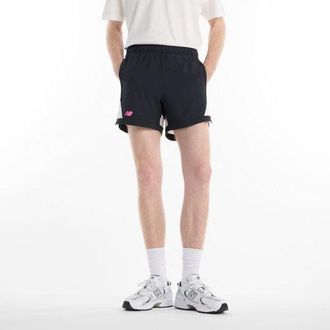 New Balance Mens Tournament Novelty Short in Black Polywoven, size X-Large