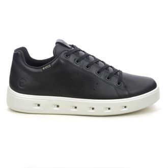 Ecco Ecco Street 720 Leather Mens Fashion Trainers - Black - Size:UK 10.5-11