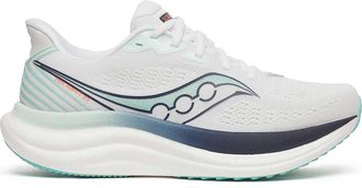 Saucony Dynamic White and Mint Running Sneakers