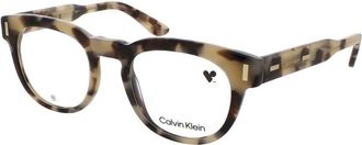 Calvin Klein Unisex Tortoise Rectangular Eyeglass Frames Ck23542