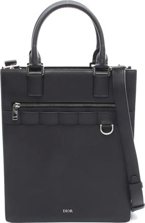 Dior 2010s Safari North-South leather tote bag - Black