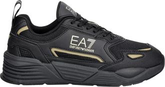Emporio Armani 7X000308 Sneakers - Heren - Sneakers - Zwart - 38 2/3 EU - Leer - Schoenen