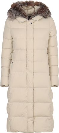 Moorer Zagara Long Hooded Down Jacket