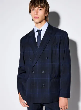 HUGO BOSS Mens Kano Prince of Wales jacket Modern fit