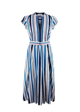 Loro Piana Rachele Shoreline Belted Midi Dress Size XS