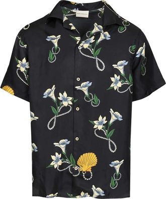 Dr&ocirc;le de Monsieur Shell Floral Silk Shirt