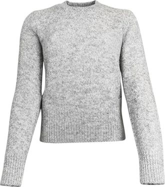 Ami Crewneck Pullover Sweater - Dames - Ronde hals truien - Grijs - S - Wol - Truien & Vesten