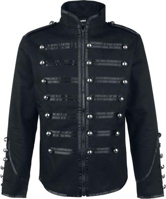 Banned Military Drummer Jacket - Black/Black / M