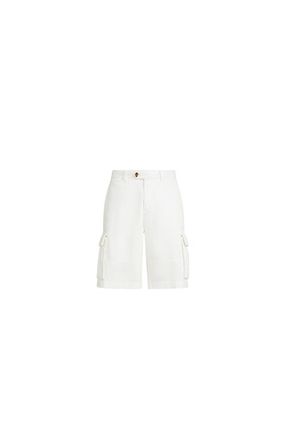 Brunello Cucinelli Gabardine Bermuda shorts in Snow at Nordstrom, Size 52 It