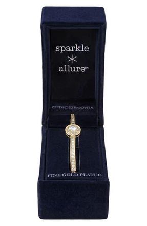 Danecraft Cubic Zirconia Bangle in Gold at Nordstrom Rack