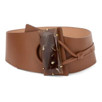 Alberta Ferretti Belt with buckle - female - Alberta Ferretti - Belts - Brown - M - Accessories