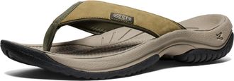 Keen Mens Kona Flip Flop Beach Sandals, Martini Olive/Forest Night, 11