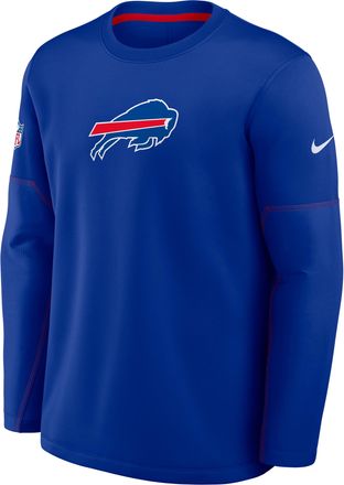 Nike Buffalo Bills Sideline Coaches Nike Mens Therma-FIT NFL Long-Sleeve T-Shirt in Blue | 03BR059K81-MXW