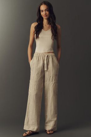 Scotch & Soda Cotton Linen Noa Wide-Leg Pants
