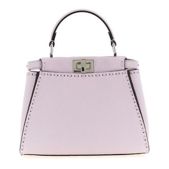 Fendi Peekaboo Mini Handbag - female - Fendi - Handbags - Purple - ONE SIZE - Bags