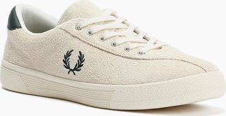 Fred Perry Mens Fred Perry Tennis Shoe Suede Mens Ecru/Grassroot Trainers - White - Size: 10