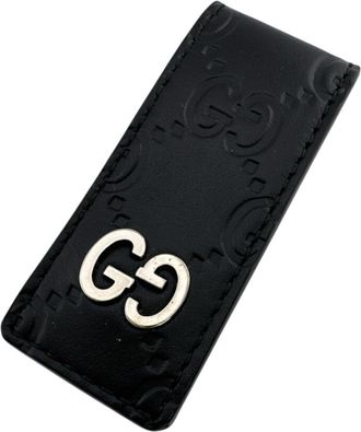 Gucci Black Leather Money Clip (Pre-Owned)