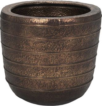 Mercana Aivana Large Antiqued Metal Floor Vase