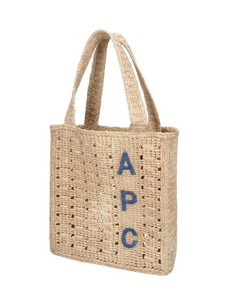 A.P.C. Crocheted Ramie Tote Bag - Beige