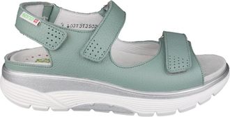 Mephisto Flat Sandalen - Dames - Sandalen - Groen - 42 EU - Schoenen