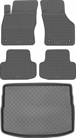 OEM Juego De Alfombrillas De Goma Para Coche Y Maletero Para Volkswagen Golf Vii Van (2012-2020)