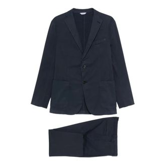 Boglioli Single Breasted Suits, male, Blue, Size: XL Two Button Suit