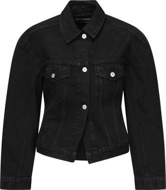Jacquemus Giacca denim con bottoni - Nero