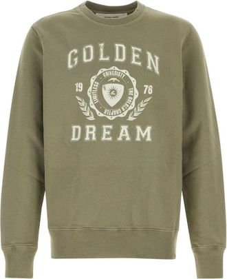 Golden Goose Green Crew Neck Sweatshirt