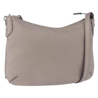 Fendi Pre-owned Vintage Shoulder Bag - Dames - Pre-owned - Grijs - Maat: ONE Size Leer