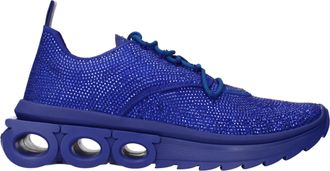 Ferragamo Sneakers Nima Herrens Strassblau/Elektrisches Blau