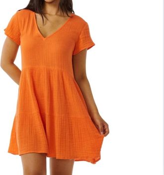 Rip Curl Premium Surf Dress In Bright Orange