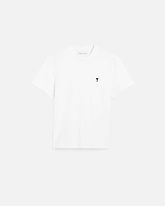 Ami Ami Paris - White cotton t-shirt with Ami de Coeur White - Size: XXXL - for Men