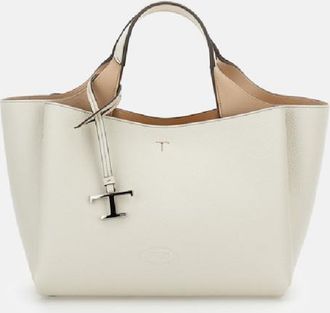 Tod's Off White Leather Mini Tote