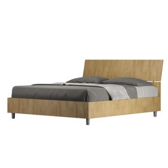 Les Tendances Les Tendances - Letto Matrimoniale - Demas - Colore: Quercia Natura - Dimensione Rete: 160x190 - Tipologia Letto: Alzata Doppia - Tipologia Testata: T