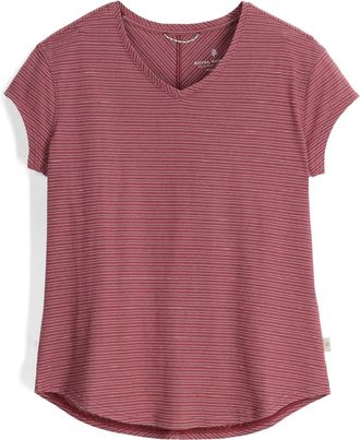 Royal Robbins Womens Vacationer V-Neck Shirt Red L