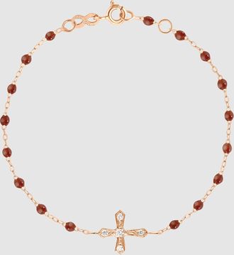 Gigi Clozeau Bracelet R&eacute;sine Croix Vintage Diamants