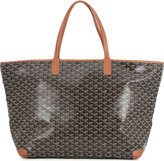 Goyard Black Brown Pvc Leather Handbag Tote Bag (Pre-Owned)
