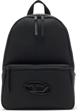 Diesel Holi-D - Backpack in nylon with Oval D logo - Backpacks - Unisex - Black