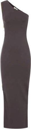 Elisabetta Franchi Kleedjes, Dames, Bruin, M, Gebreide jurk