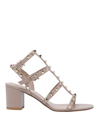 Valentino Garavani Beige Rockstud Sandals