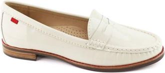 Marc Joseph New York East Village Patent Leather Penny Loafer in Ivory Patent at Nordstrom, Size 10.5