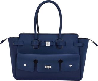 Save My Bag Borsa Shopping Clara - - Bags - Donna - Blu - ONE SIZE