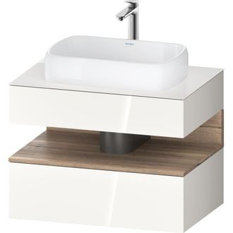 Duravit Duravit Qatego Consola Mueble Bajo Lavabo, 1 Extra&iacute;ble, 1 Caj&oacute;n