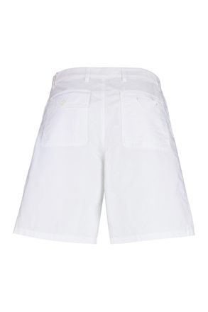 Prada Mens Cotton Bermuda Shorts White