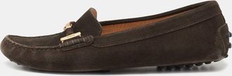 Tod's Tods Brown Suede Slip On Loafers