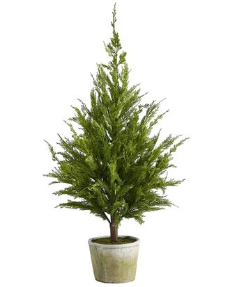 Nearly Natural 3.5Ft Cedar Pine Natural Look Artificial Tree