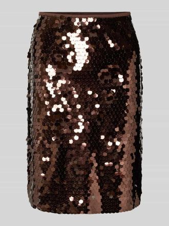 b.young B.Young Regular Fit Rock mit Allover-Pailletten-Besatz Modell Tacca in Mittelbraun, Gr&ouml;&szlig;e XXL