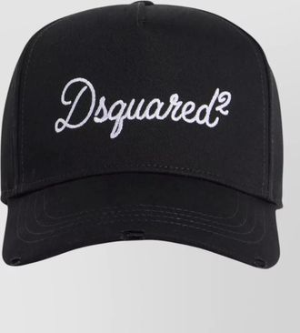 Dsquared2 cotton logo embroidered baseball cap