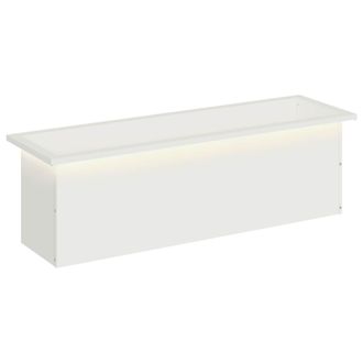 vidaXL Jardinera Para Jard&iacute;n Con Luces Led Blanco 30 X 100 X 30 Cm Vidaxl